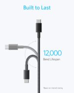 ⁦Anker Nylon Cable 322 USB-C to USB-C - 3.3ft -⁩ - الصورة ⁦3⁩