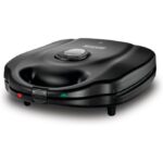 BLACK+DECKER 1400W 3-in-1 4 Slice Sandwich Grill &Waffle Maker With 180 Degree