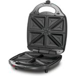 BLACK+DECKER 1400W 3-in-1 4 Slice Sandwich Grill &Waffle Maker With 180 Degree - Image 3