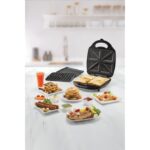 BLACK+DECKER 1400W 3-in-1 4 Slice Sandwich Grill &Waffle Maker With 180 Degree - Image 5