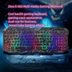Keyboard Zeus K002 Multimedia Gaming Keyboard - الصورة 6