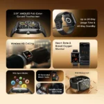 ⁦Oraimo Smartwatch Nova 2 (OSW-814)⁩ - الصورة ⁦3⁩