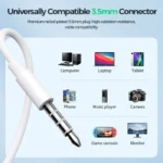 ⁦Joyroom JR-EW01 Half In-Ear Wired Earphones⁩ - الصورة ⁦4⁩