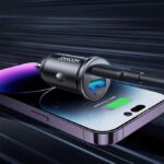 ⁦JOYROOM JR-CCN05 30W Mini Metal Fast Car Charger ,Cable 1m Tybe-C To⁩ - الصورة ⁦6⁩